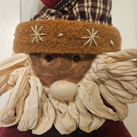 Fabric Handmade Christmas Advent Calendar 38" X 17" - Picture 3 of 7